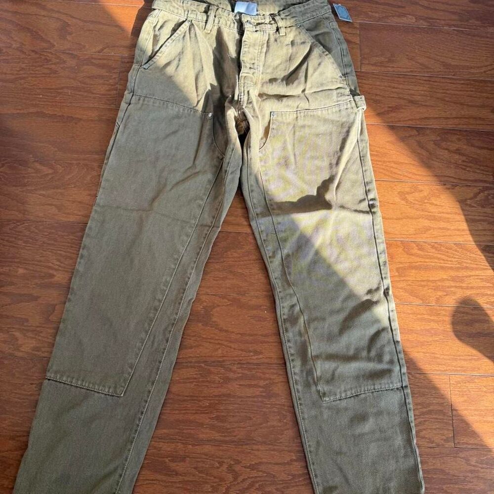 Cernucci Men's Khaki and Green Jeans